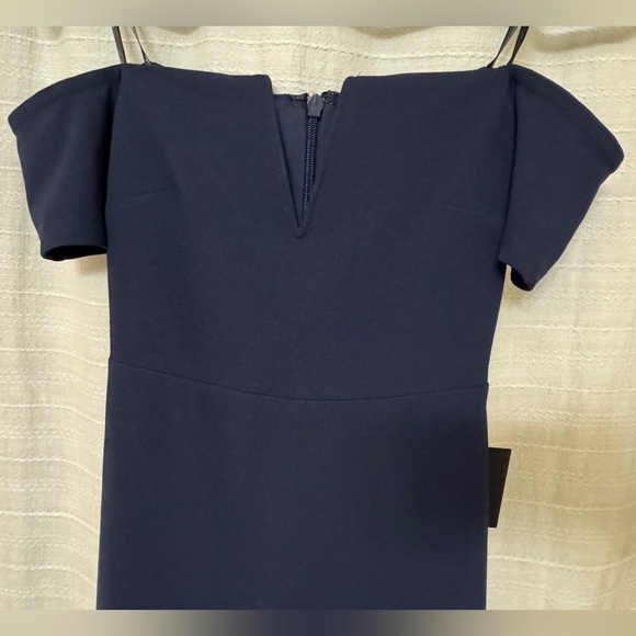 Lulus Lynne Navy Blue Off-the-Shoulder Maxi Dress, XS - Picture 6 of 16